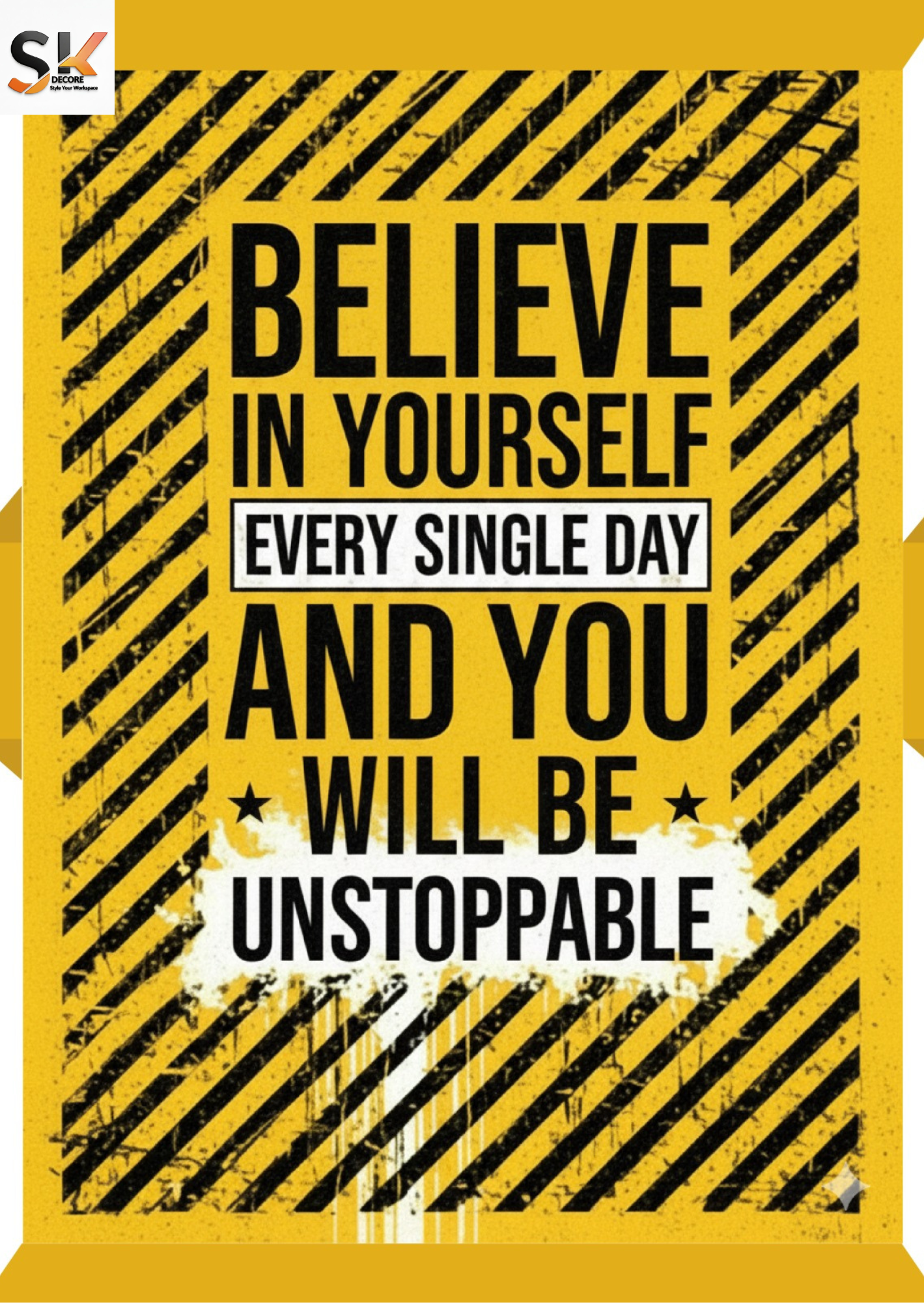 Set of 6 Motivational Wooden Wall Frames | SK Decor