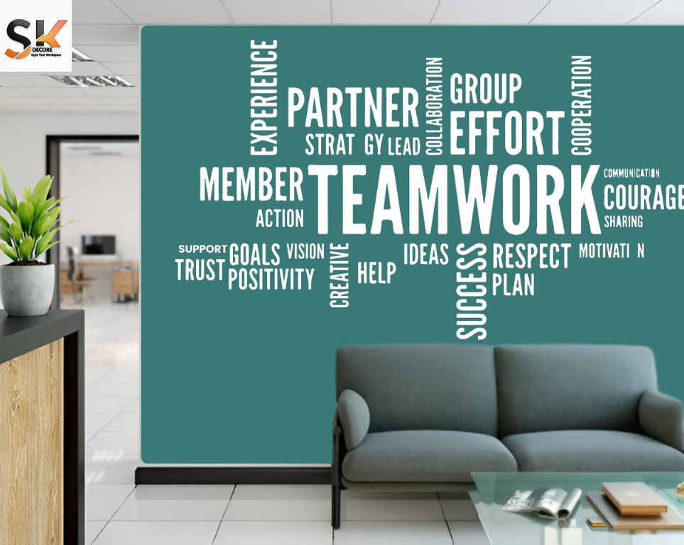Teamwork Office Wall paper – [10x10 ft] 📏 Contact Us for Sizing Help